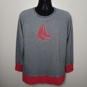 Boston Red Sox Boys XL (16-18) MLB Sweatshirt Logo Gray Terry Nike 22262X-RX5
